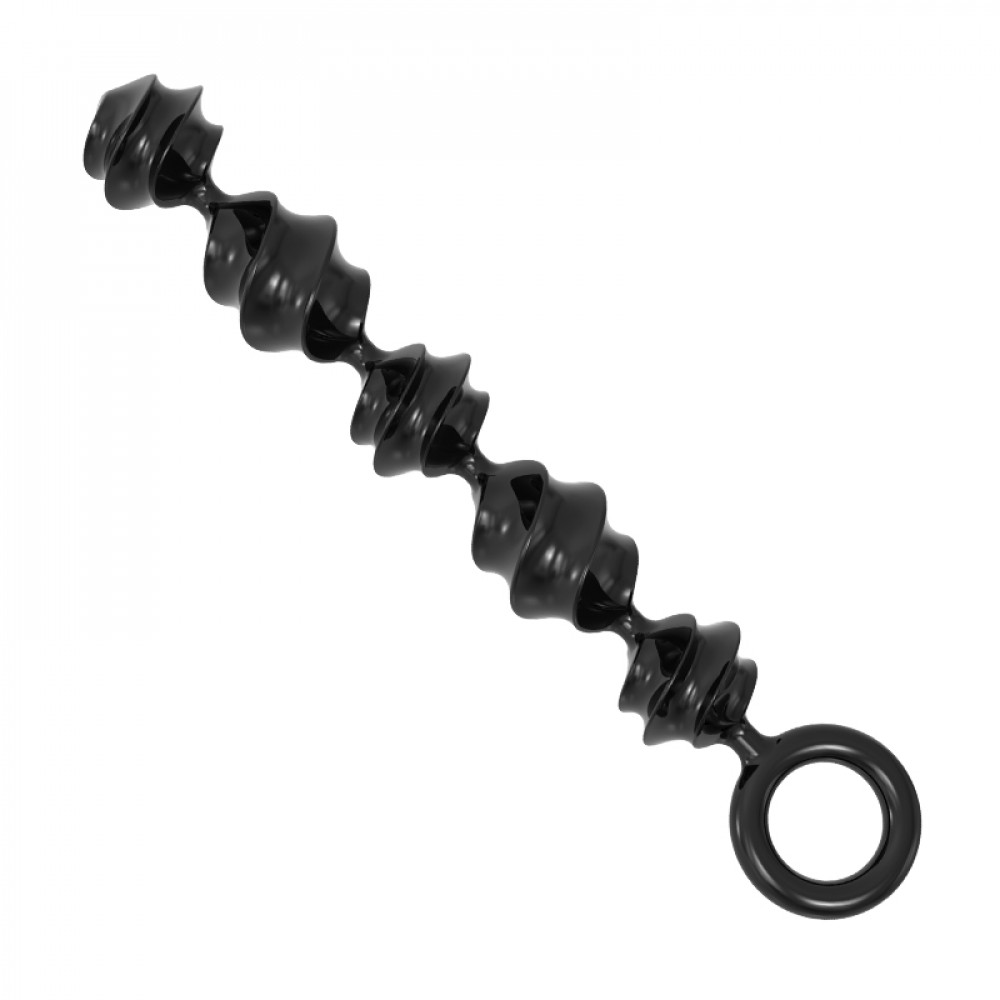 Анальные игрушки без вибрации - Анальные бусы Meleon - Spiral Anal Beads, AP-33 5