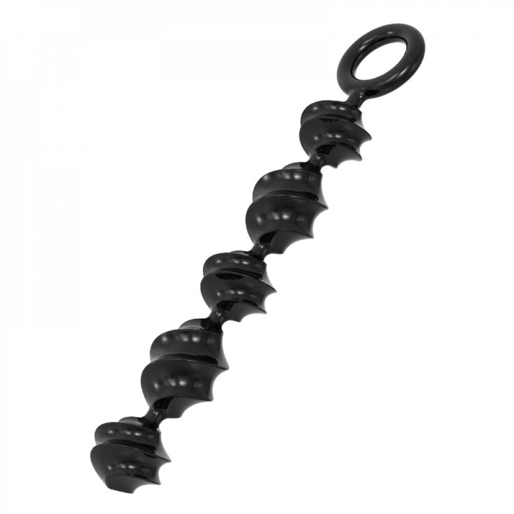 Анальные игрушки без вибрации - Анальные бусы Meleon - Spiral Anal Beads, AP-33 4