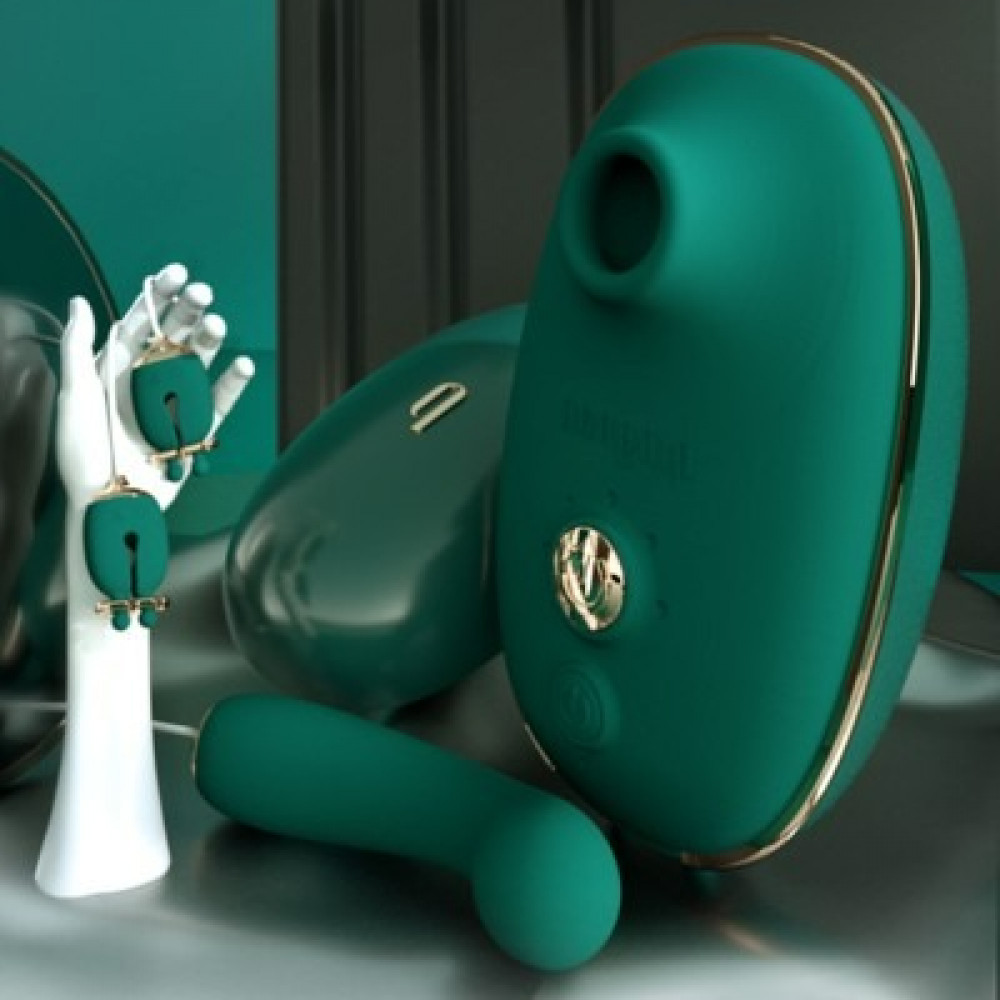 Різне - Анальний плаг з вібрацією Qingnan No.8 Mini Vibrating Anal Beads Green 7