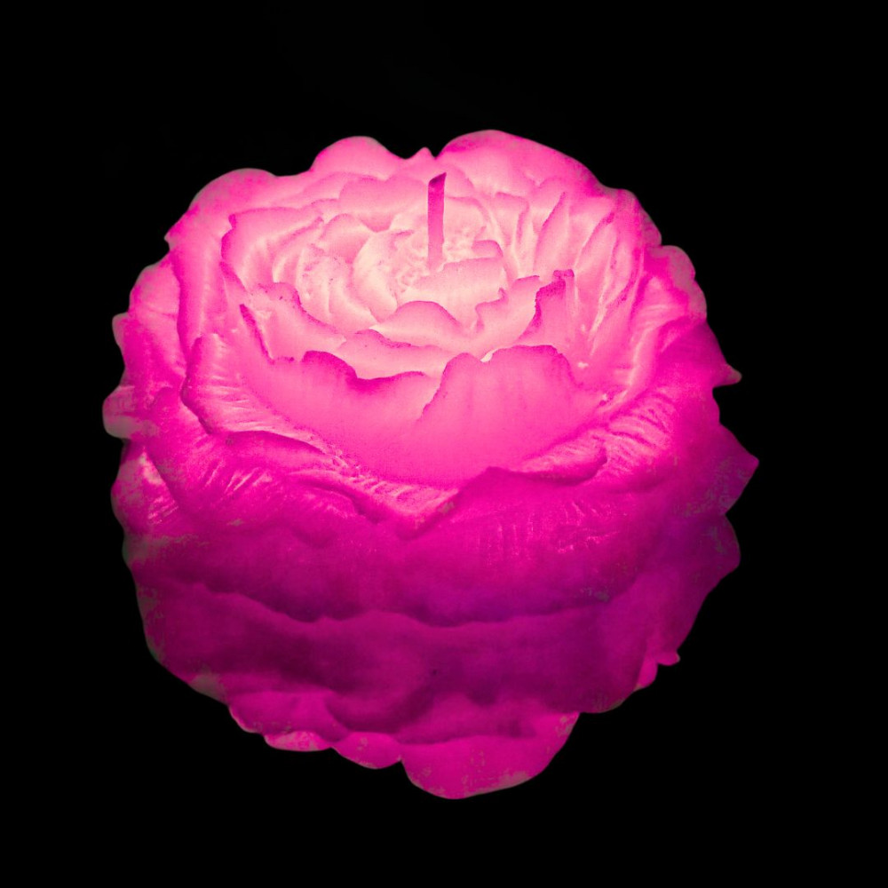 Різне - Свічка півонія люмінесцентна GlowKink низькотемпературна, рожева, L