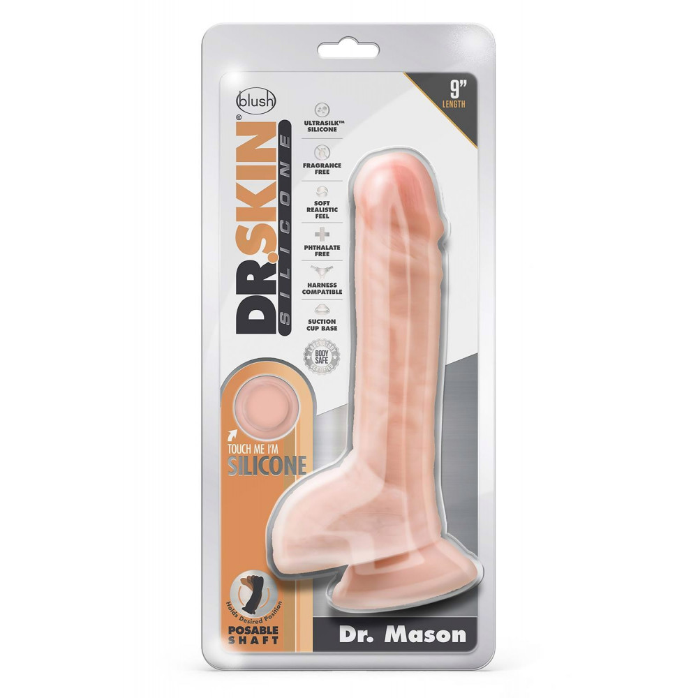 Разное - Фаллоимитатор DR. SKIN SILICONE DR. MASON 22,8 см 4