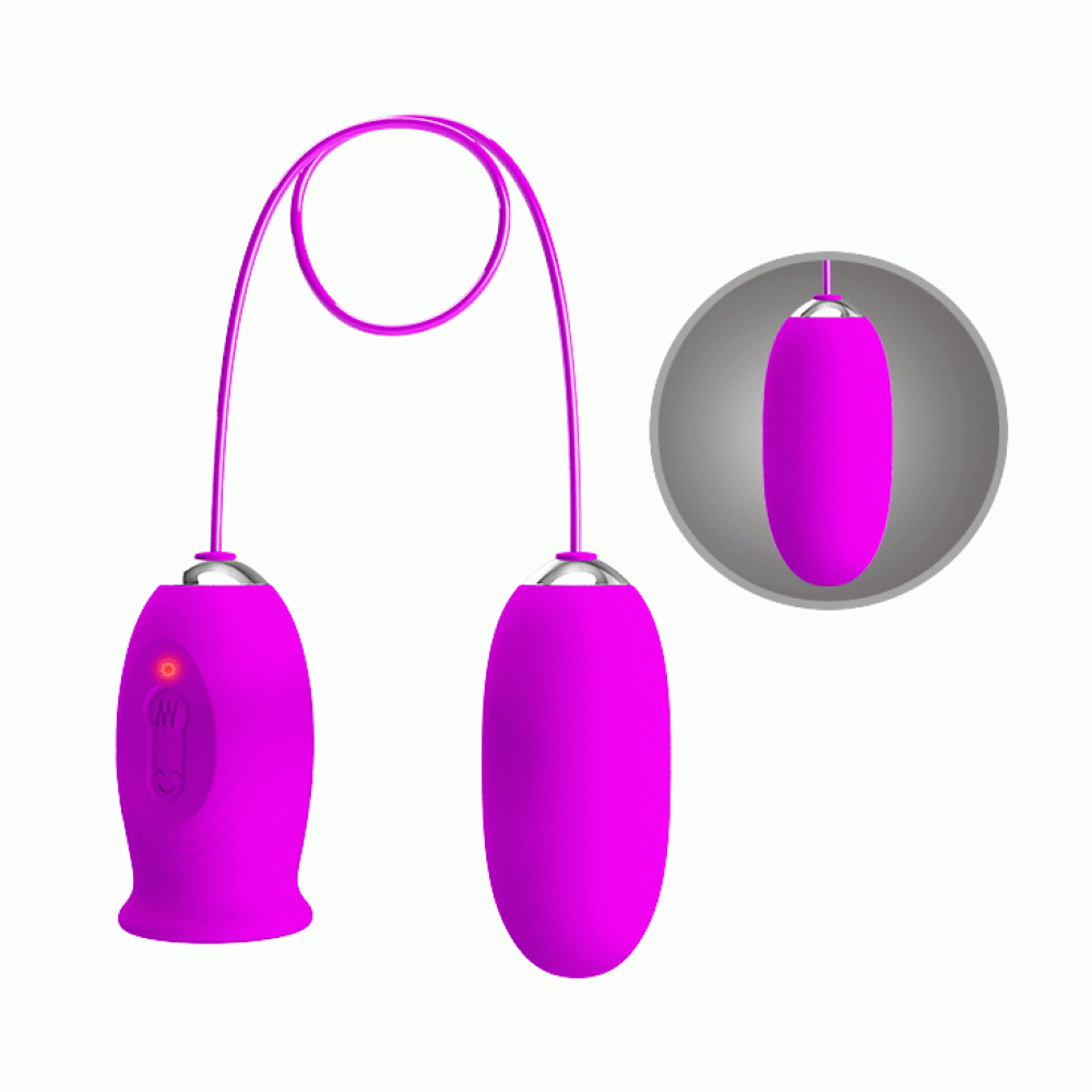 Різне - Гнучкий стимулятор віброяйце + стимулятор клітора PRETTY LOVE - Daisy Youth, BI-014749 4