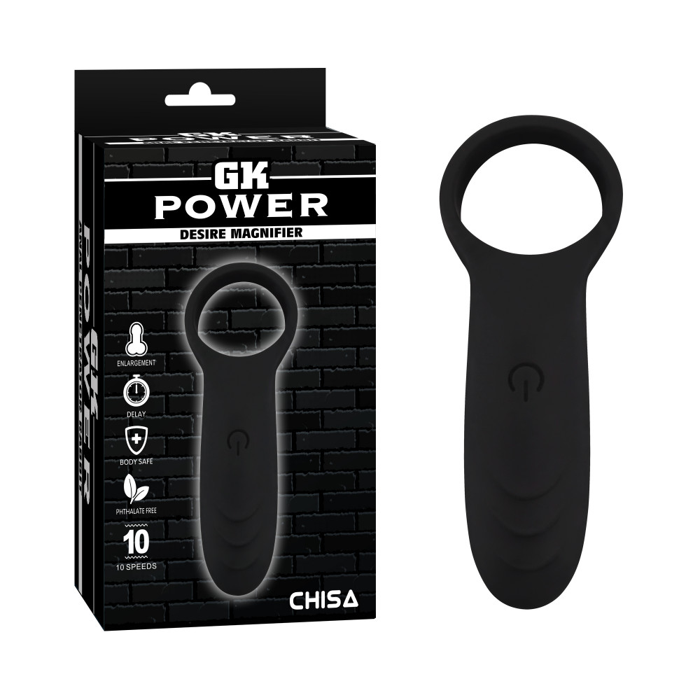 Эрекционные кольца с вибрацией - Кольцо эрекционное с вибрацией CHISA Gk Power Desire Magnifier