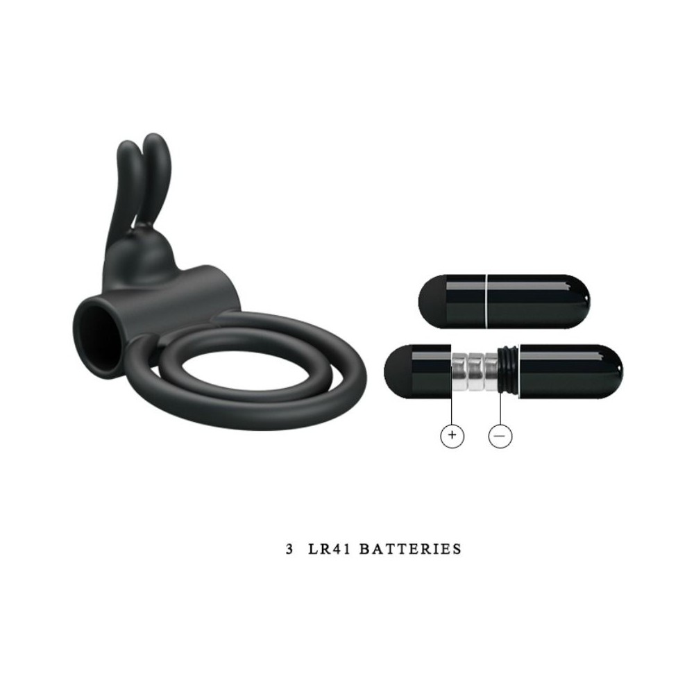 Різне - Кільце ерекційне з вібрацією Pretty Love Osmond, подвійне 2