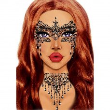 Маскарадная наклейка с драгоценностями Leg Avenue Masquerade face jewels sticker O/S