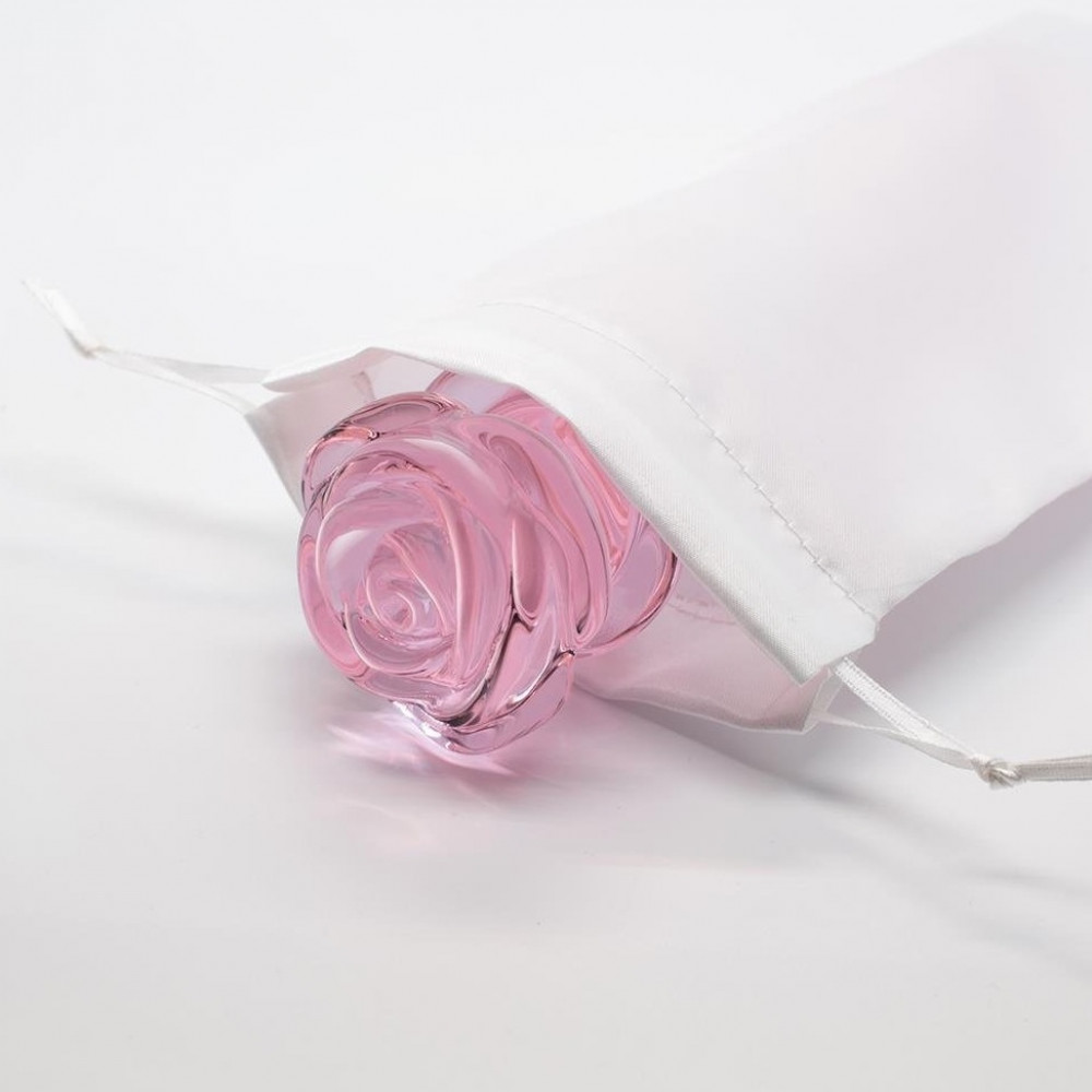  - Набор анальных пробок DreamToys Glaze Glass Rosebud стеклянный, розовый, 3 шт. 2