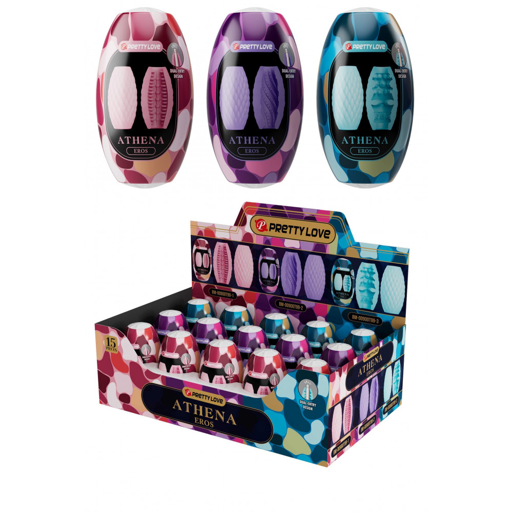 Різне - Набір із 15 шт мастурбаторів Pretty Love - Athena EROS, BM-00900T99H
