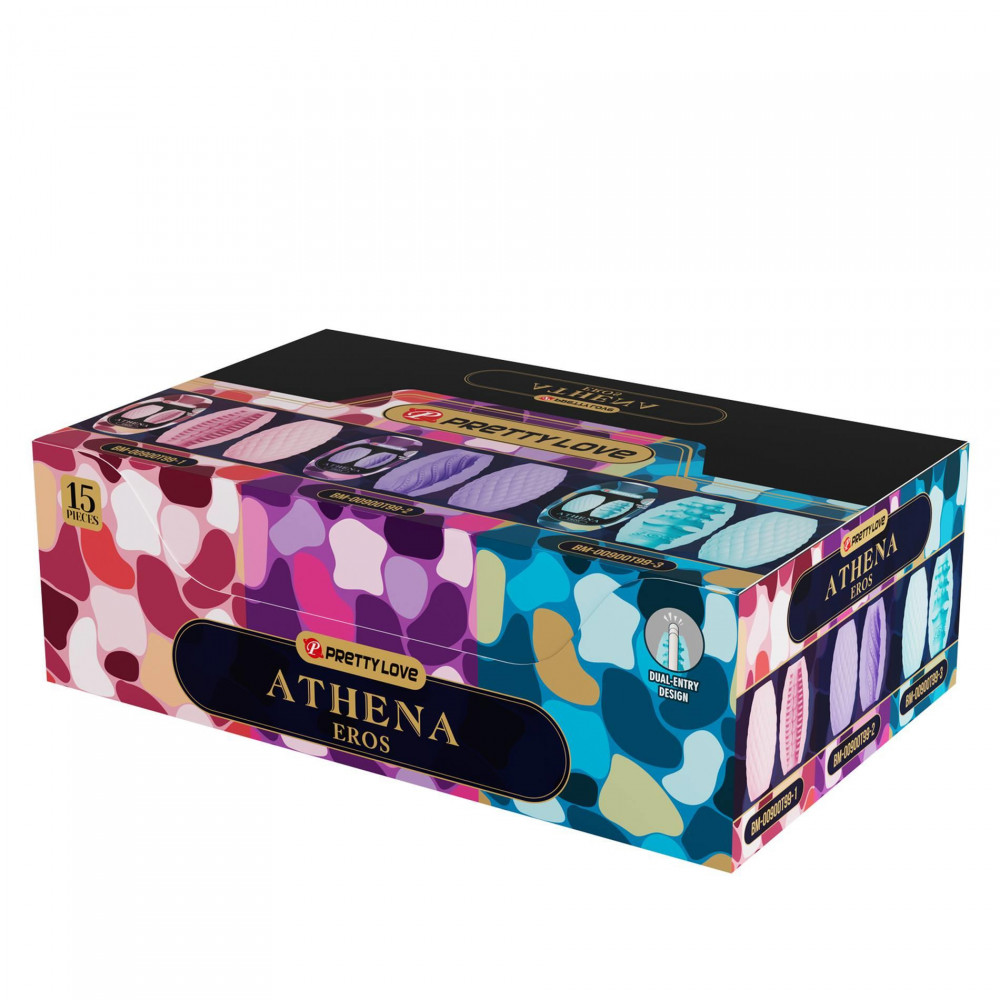 Різне - Набір із 15 шт мастурбаторів Pretty Love - Athena EROS, BM-00900T99H 8