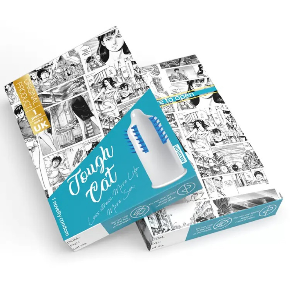 Разное - Насадка-презерватив одноразовая с эластичными усиками EGZO Tought cat 1