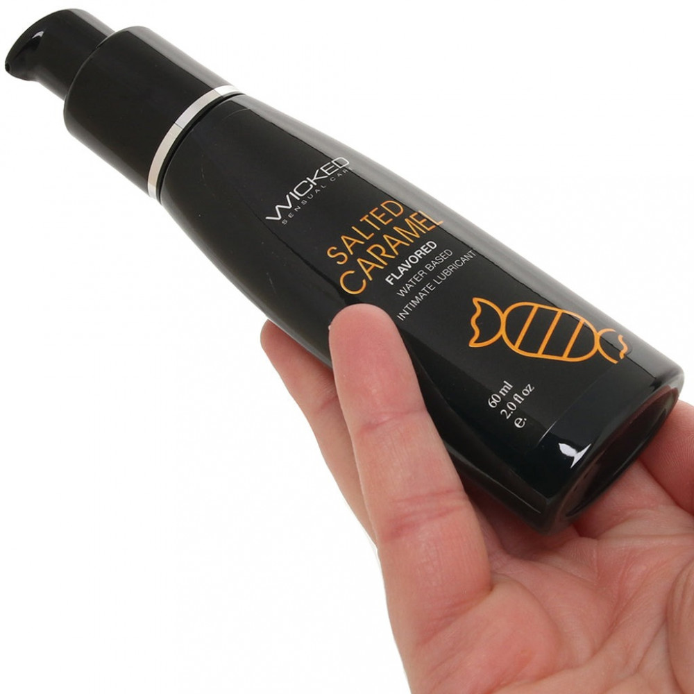 Різне - Їстівний лубрикант Wicked Aqua Salted Caramel зі смаком солоної карамелі, 60 мл 2
