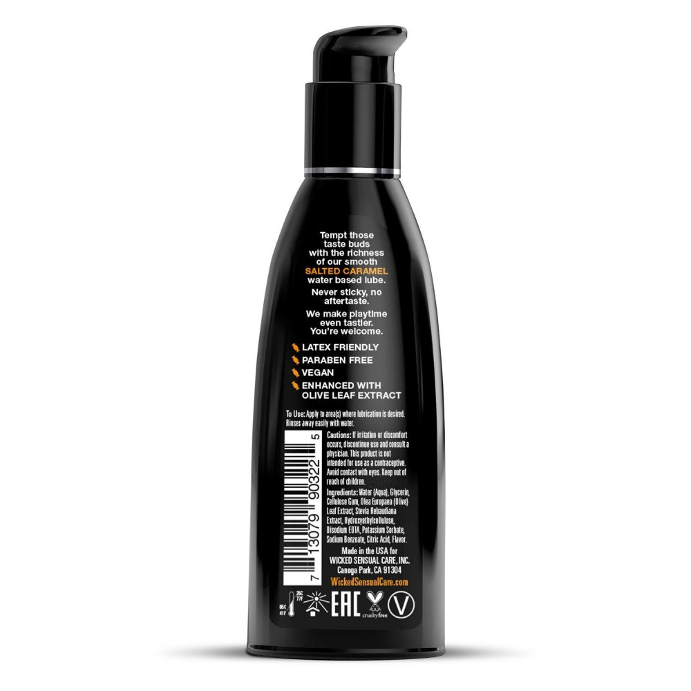 Різне - Їстівний лубрикант Wicked Aqua Salted Caramel зі смаком солоної карамелі, 60 мл 1