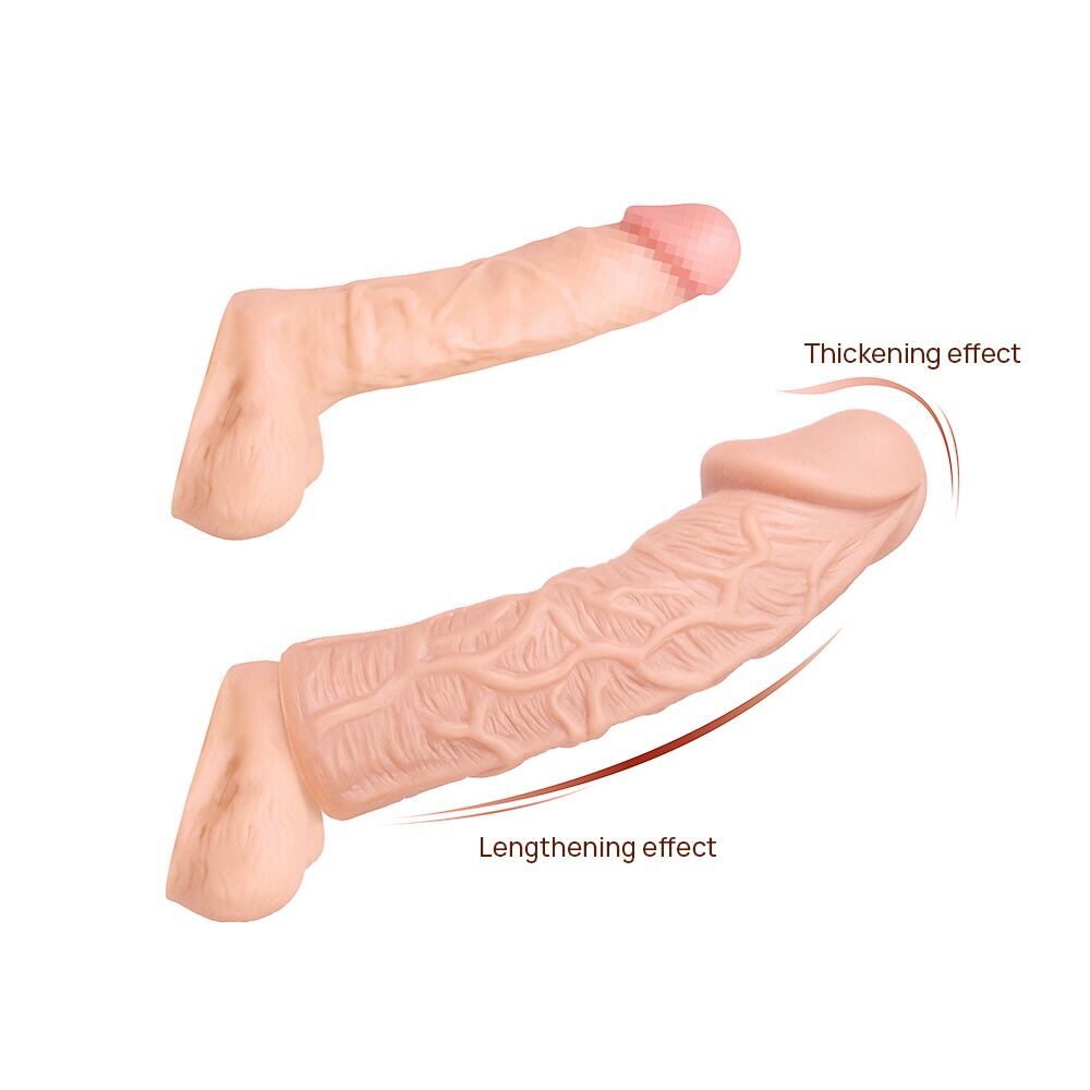 Эрекционные кольца без вибрации - Насадка на член Kokos Extreme Sleeve ES.05 размер S 1