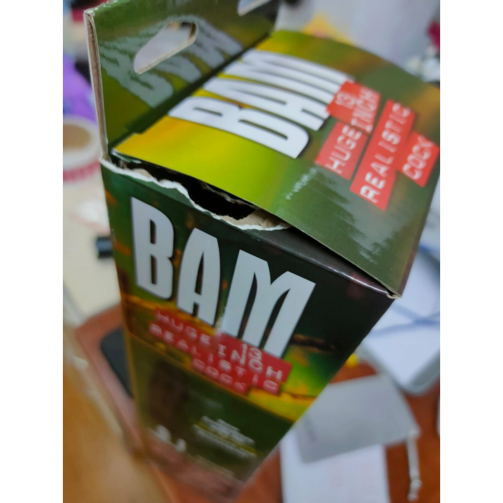 Секс игрушки - Фаллоимитатор Doc Johnson BAM - Huge 13 Inch Realistic Cock (повреждена упаковка!!!) 1