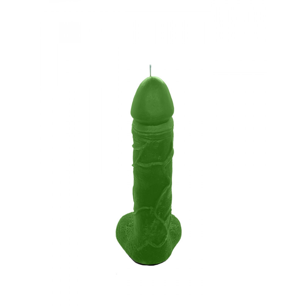Секс приколы - Свеча в виде члена Чистый Кайф Green size L 1