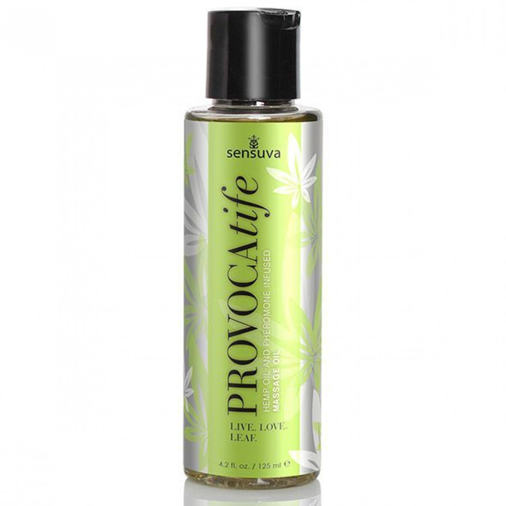 Массажные масла - Массажное масло Sensuva: Provocatife Hemp Oil Infused Massage (125 мл) с феромонами и маслом конопли