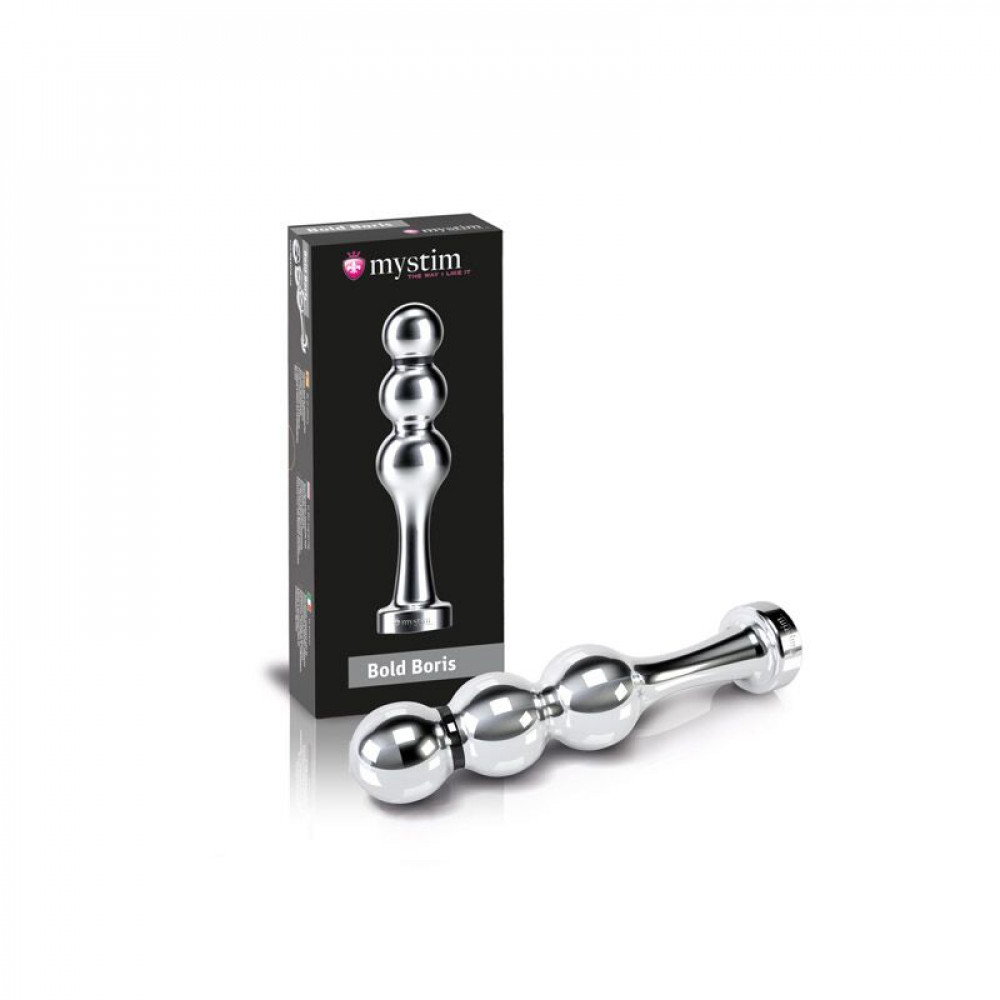Різне - Металеве ділдо Mystim Bold Boris для електростимулятора, діаметр 3,2 см 5