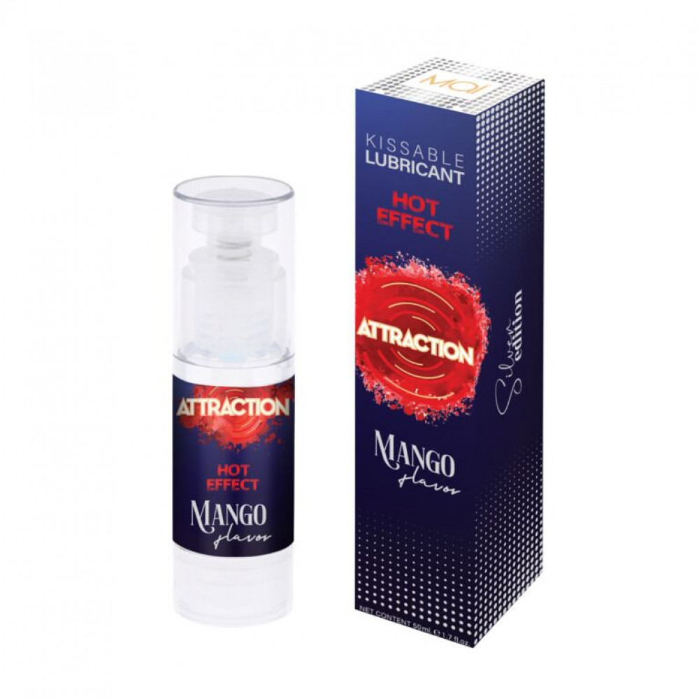 Оральные смазки - Смазка для орального секса с согревающим эффектом MAI Attraction Heat Mango (50 мл) 4