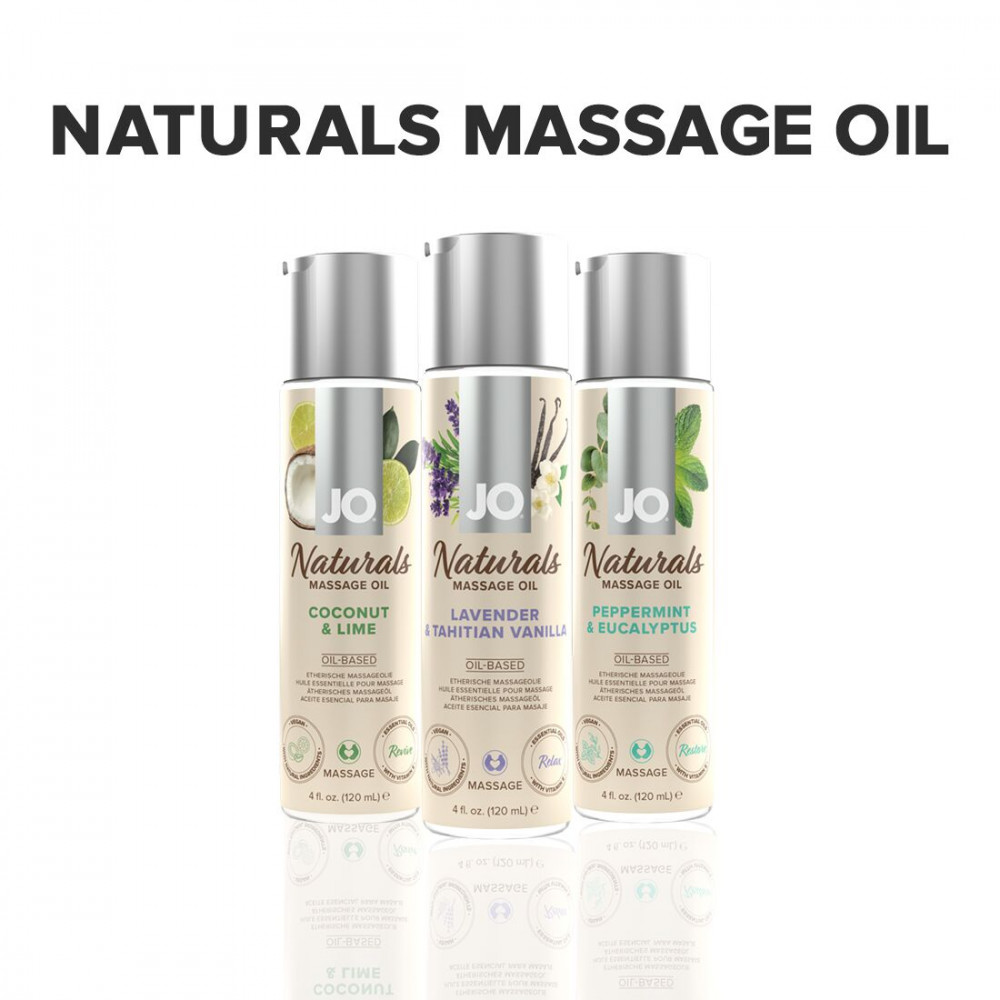 Массажные масла - Массажное масло System JO – Naturals Massage Oil – Lavender & Vanilla с натуральными эфирными маслам 1
