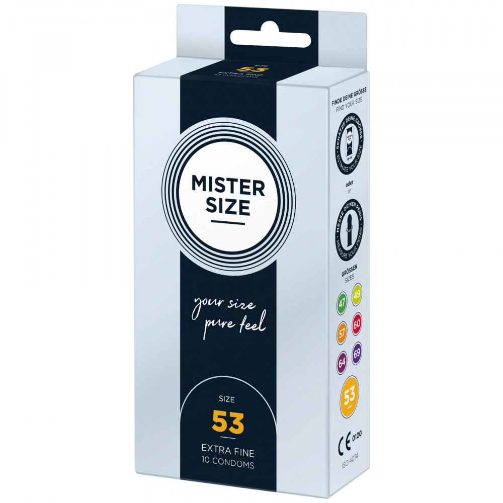 Презервативы - Презервативы Mister Size - pure feel - 53 (10 condoms), толщина 0,05 мм 2