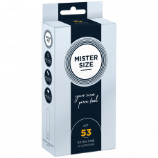 Презервативы Mister Size - pure feel - 53 (10 condoms), толщина 0,05 мм