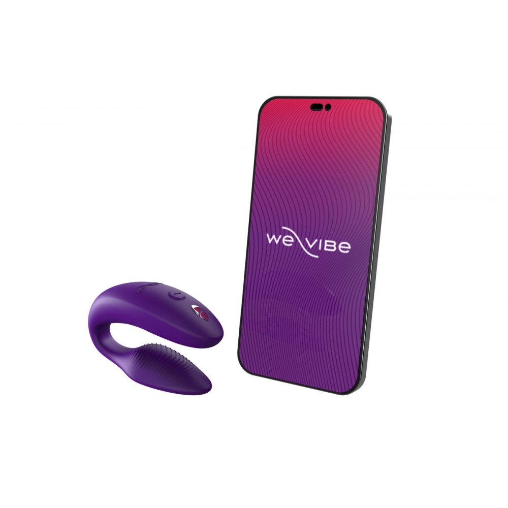 Вибраторы для пар - Смарт-вибратор для пар We-Vibe Sync 2 Purple, 10 виброрежимов, пульт ДУ