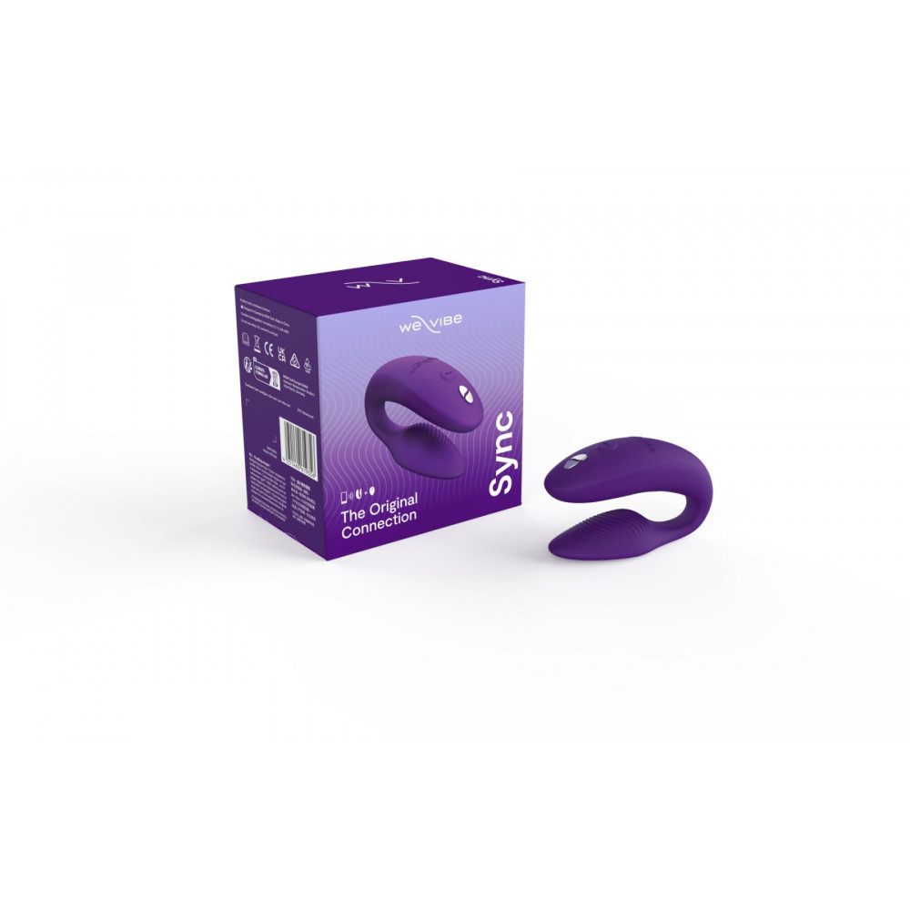 Вибраторы для пар - Смарт-вибратор для пар We-Vibe Sync 2 Purple, 10 виброрежимов, пульт ДУ 5