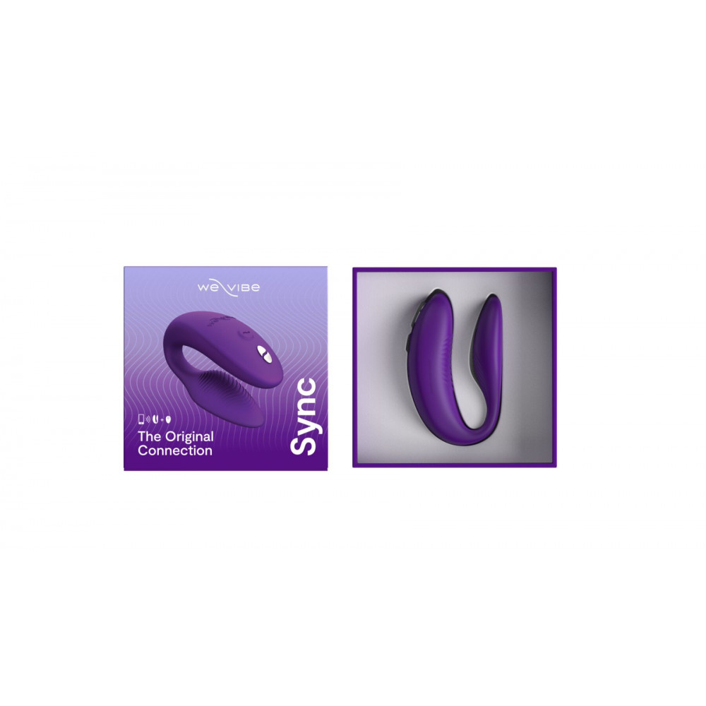Вибраторы для пар - Смарт-вибратор для пар We-Vibe Sync 2 Purple, 10 виброрежимов, пульт ДУ 6