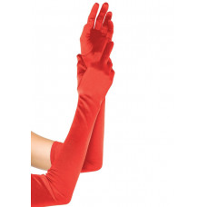 Длинные перчатки Leg Avenue Extra Long Satin Gloves red