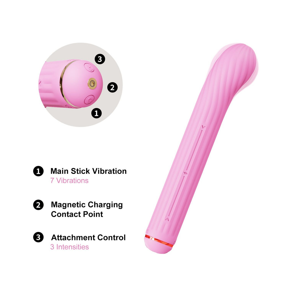 Стимулятор точки G - Вибратор Otouch Magic Stick S1 Plus - Pink 6