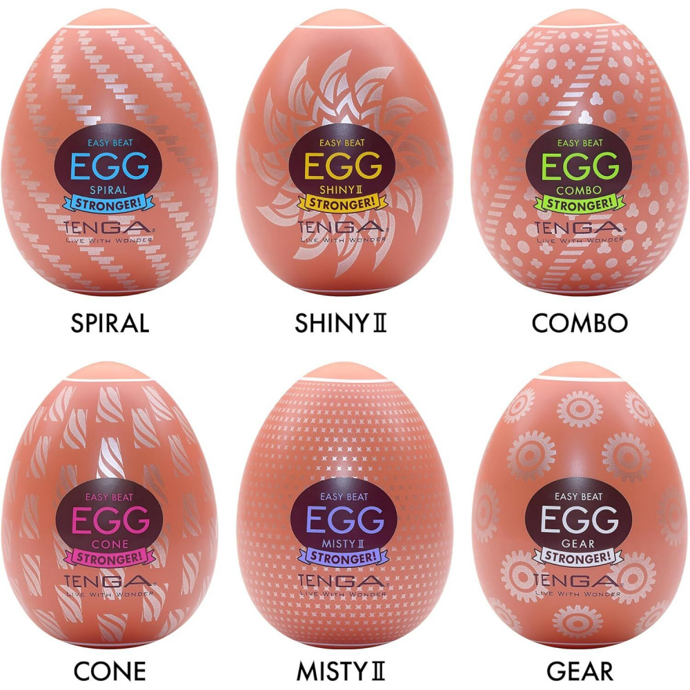 Мастурбатор - Набор мастурбаторов-яиц Tenga Egg Hard Boilded II Pack (6 яиц) 1