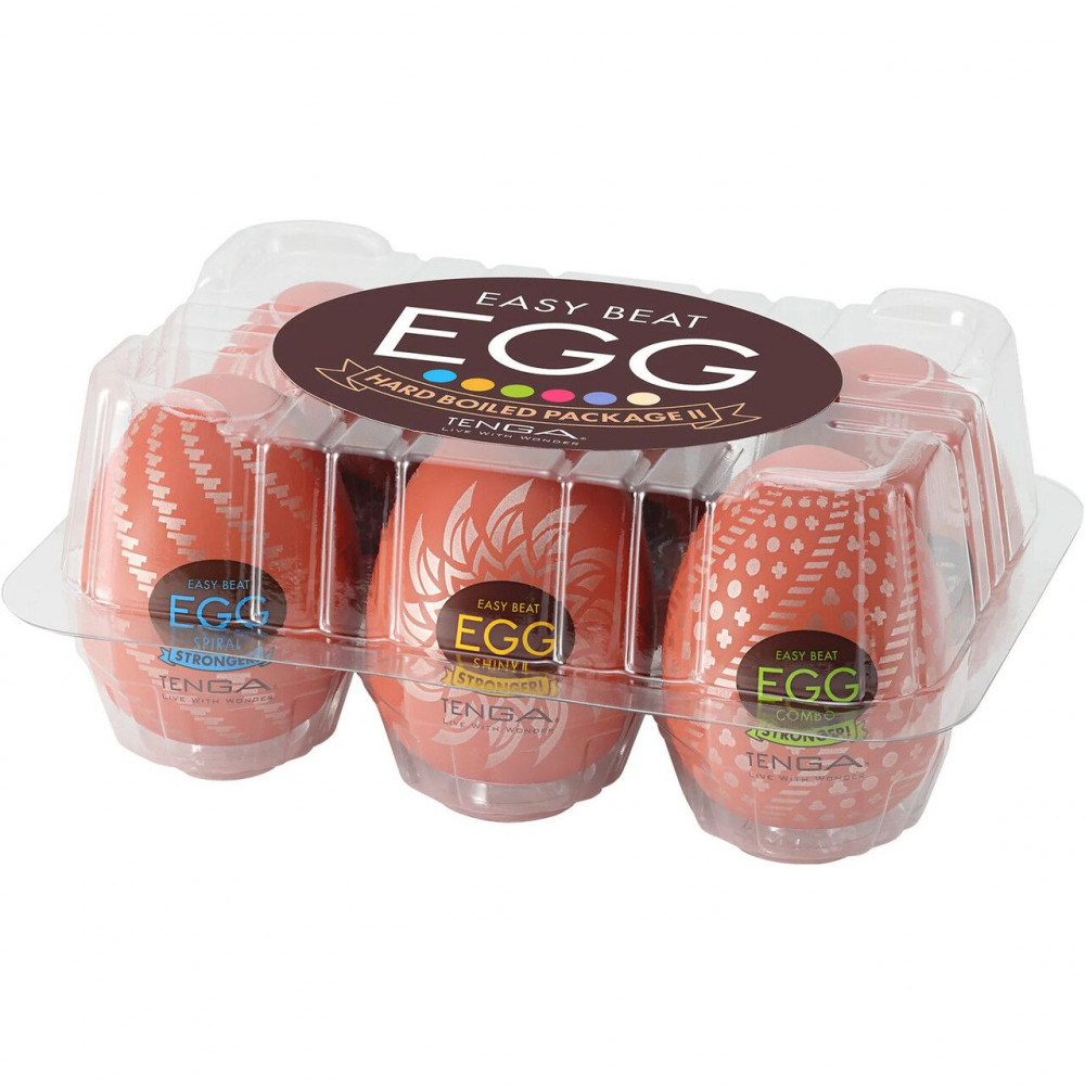 Мастурбатор - Набор мастурбаторов-яиц Tenga Egg Hard Boilded II Pack (6 яиц) 4