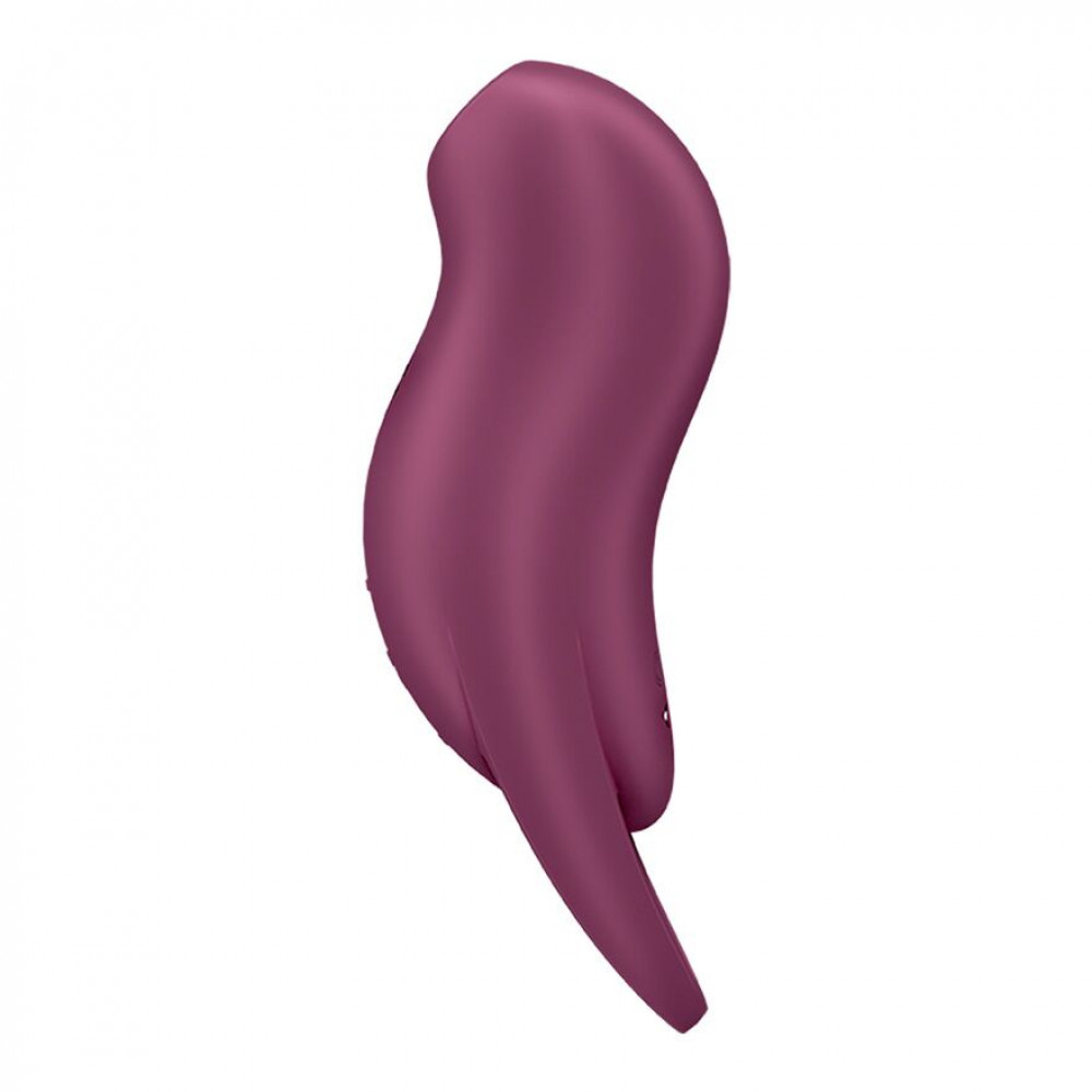 Вибраторы вакуумные - Вакуумный клиторальный стимулятор с вибрацией Satisfyer Pocket Pro 1 Purple 1