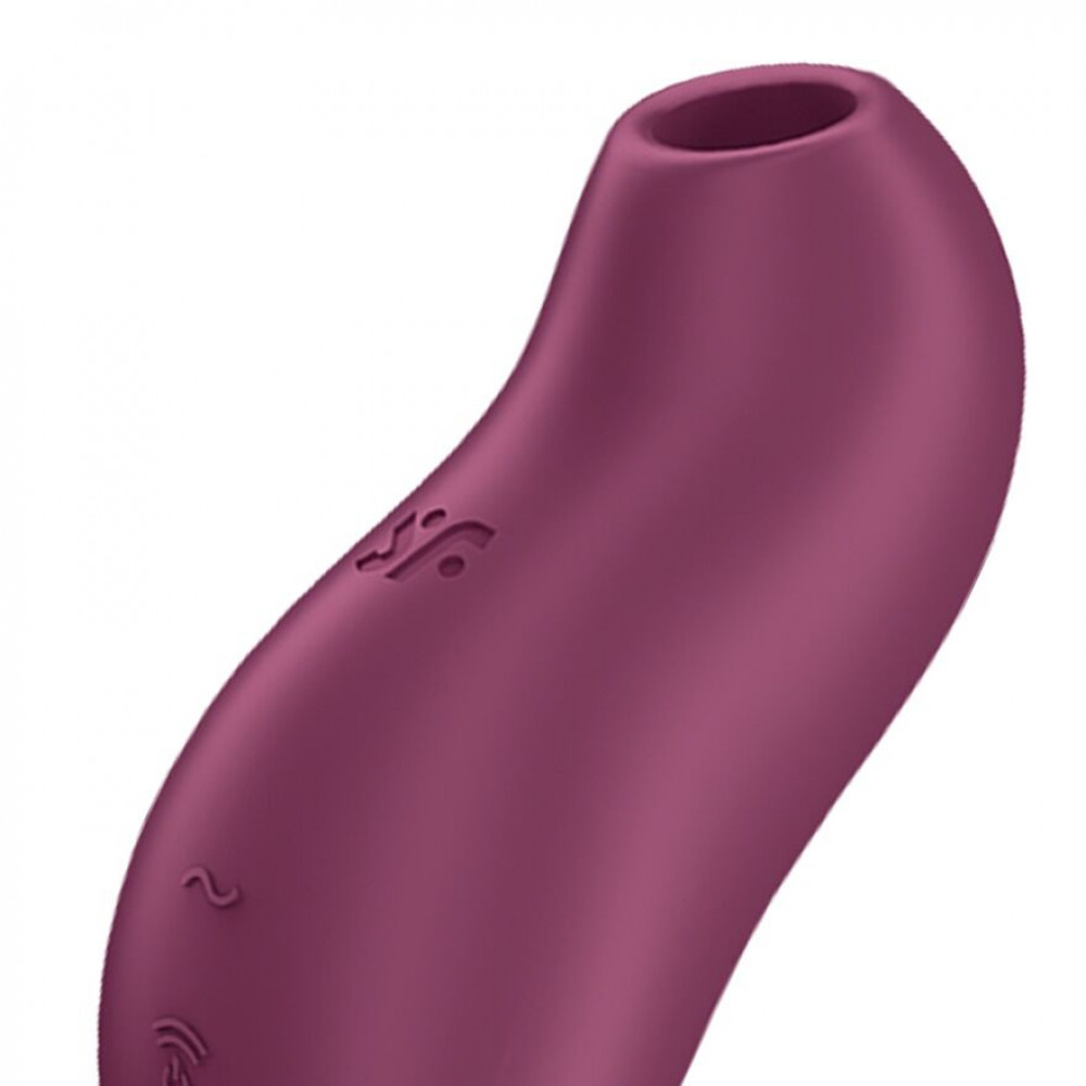 Вибраторы вакуумные - Вакуумный клиторальный стимулятор с вибрацией Satisfyer Pocket Pro 1 Purple 3