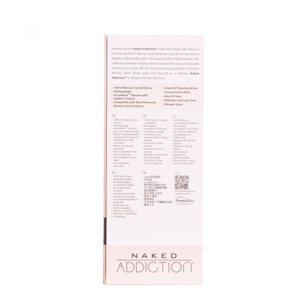 Фалоімітатор - Фалоімітатор із пульсацією Addiction Naked Addiction 8.5” Thruster - Vanilla 14