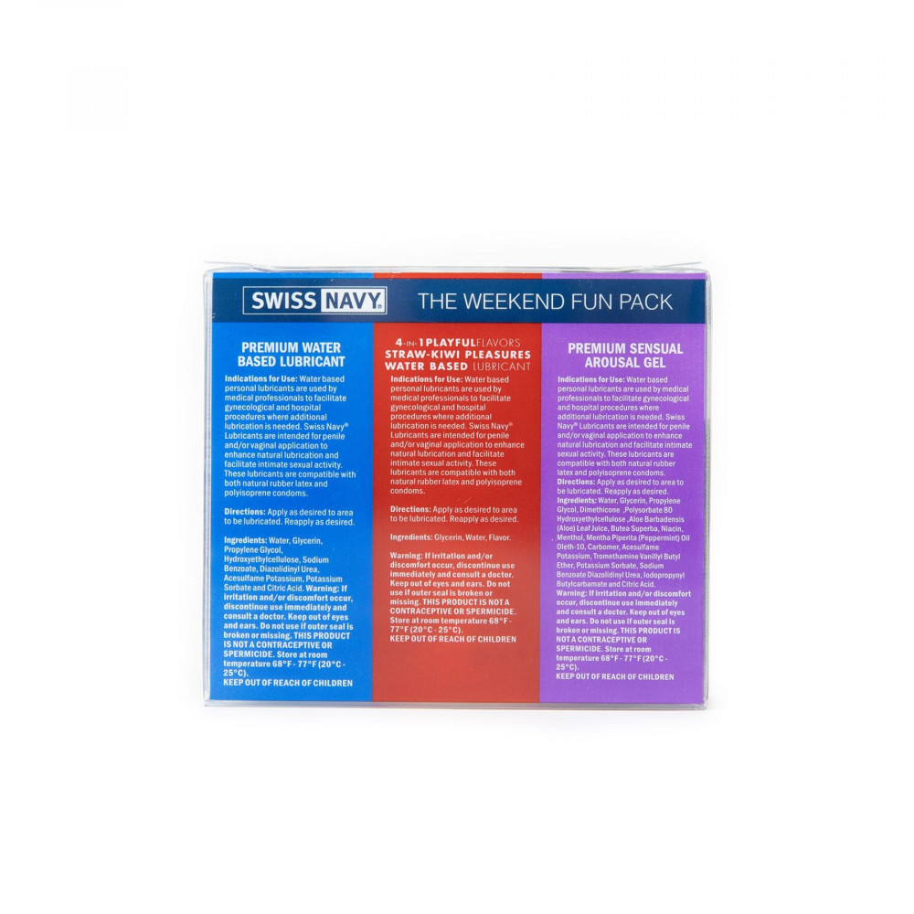 Секс боксы - Набор Swiss Navy Weekend Fun Pack 3 х 30 мл 3