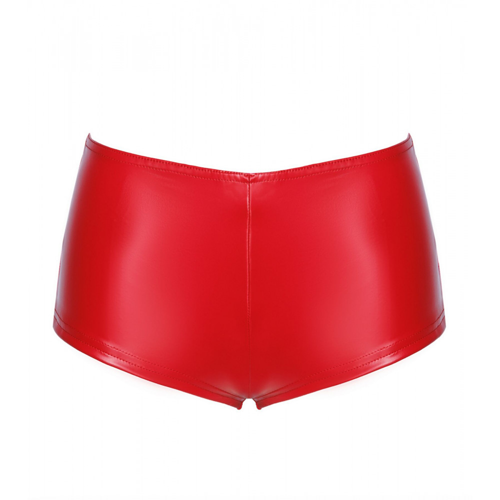Різне - Шорти Noir Handmade F356 Red powerwetlook shorts - 3XL 5