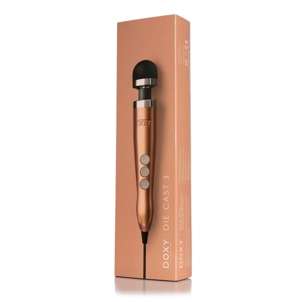 Для LGBTQ+ - Вібромасажер DOXY Die Cast 3, дуже потужний, живлення 220В, металевий корпус 5