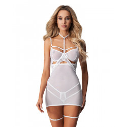 Бэби-долл Obsessive Arrowel White chemise L/XL
