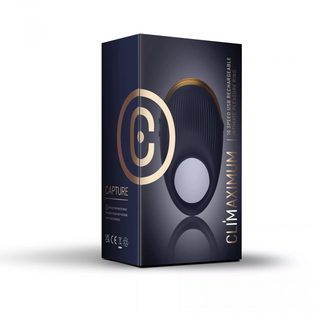 Эрекционные кольца с вибрацией - Эрекционное кольцо Climaximum Capture 3