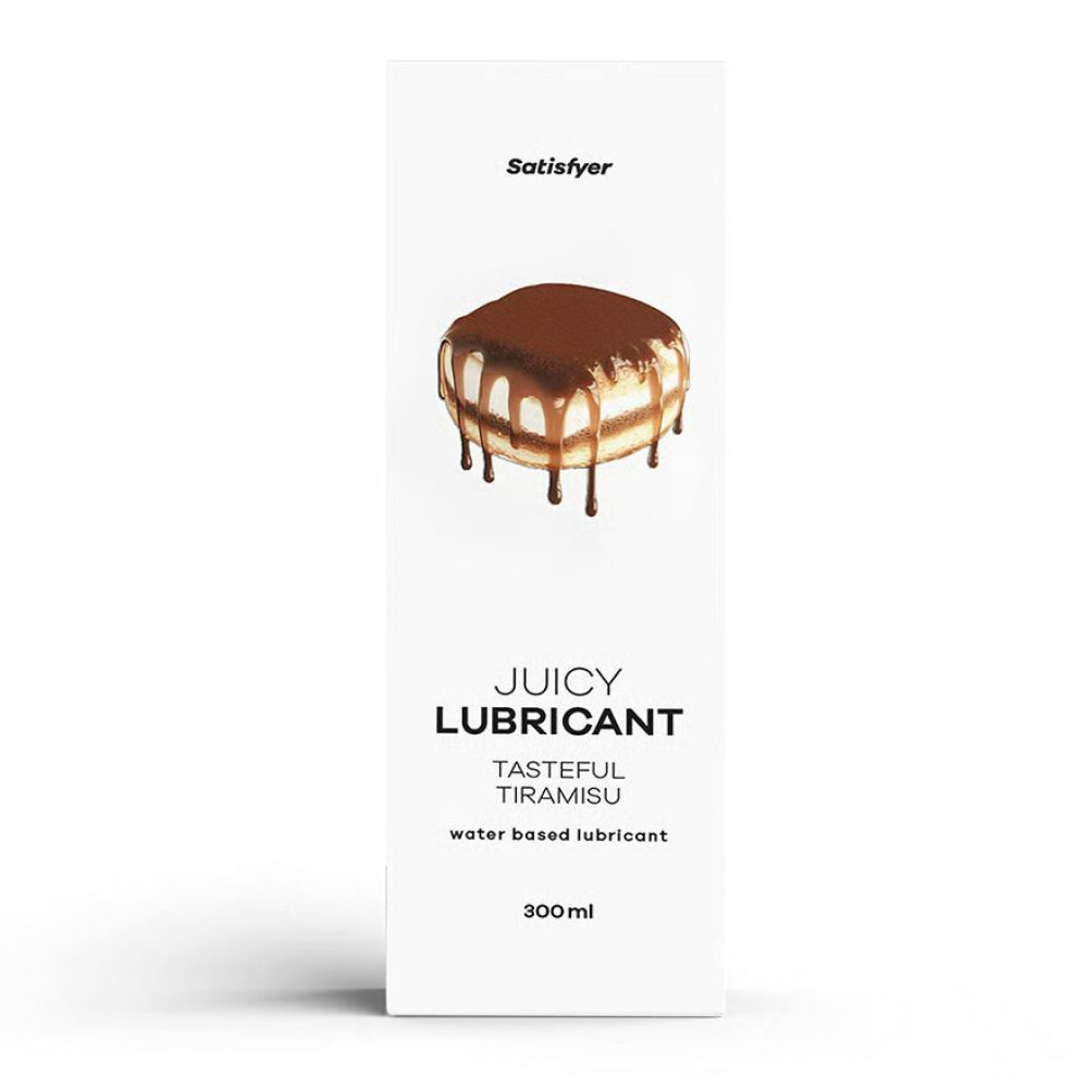 Оральные смазки - Лубрикант на водной основе Satisfyer Juicy Lubricant Tasteful Tiramisu water based 300 мл