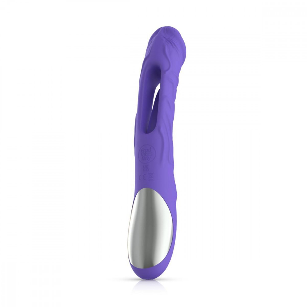 Стимулятор точки G - Вибратор Good Vibes Only - Flax Vibrating Dildo with G-Spot Stimulator 2