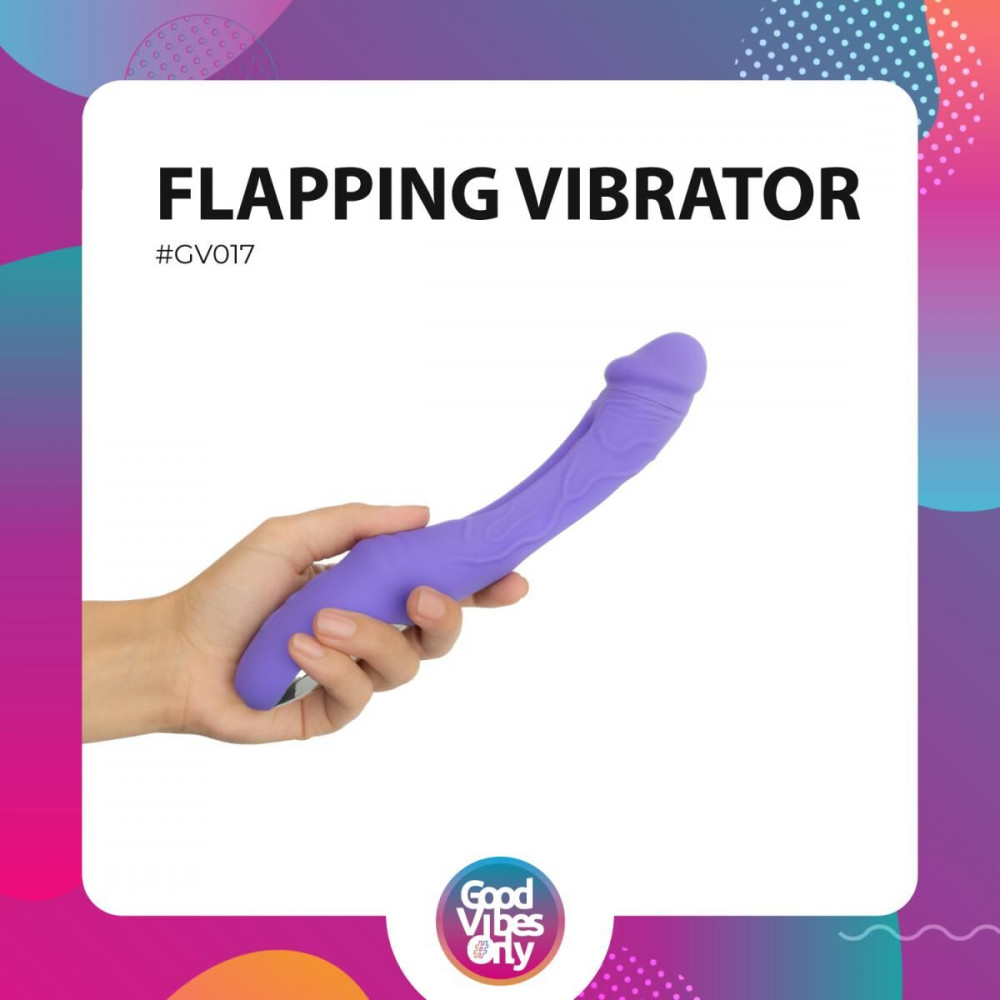 Стимулятор точки G - Вибратор Good Vibes Only - Flax Vibrating Dildo with G-Spot Stimulator 8