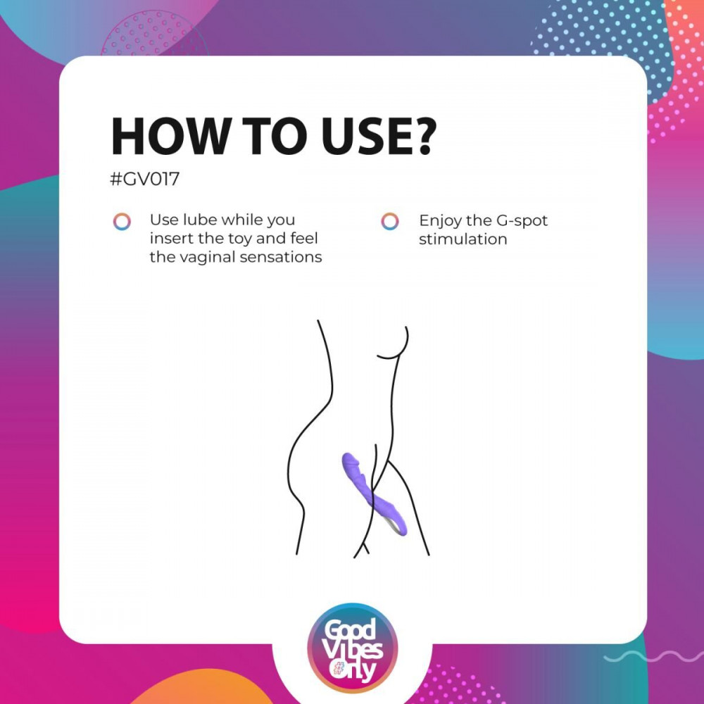 Стимулятор точки G - Вибратор Good Vibes Only - Flax Vibrating Dildo with G-Spot Stimulator 9