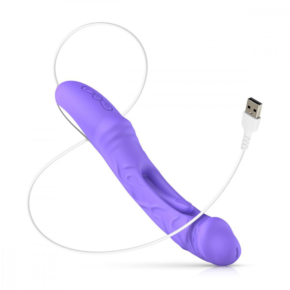 Стимулятор точки G - Вибратор Good Vibes Only - Flax Vibrating Dildo with G-Spot Stimulator 5