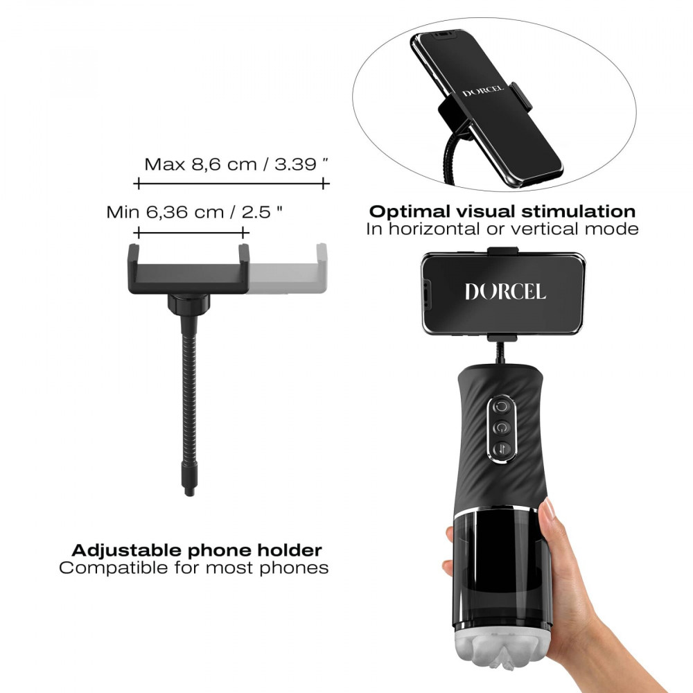 Мастурбатори з вібрацією - Автоматичний мастурбатор Dorcel THRUST BLOW PRO 4