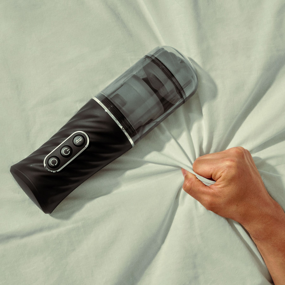 Мастурбатори з вібрацією - Автоматичний мастурбатор Dorcel THRUST BLOW PRO 9