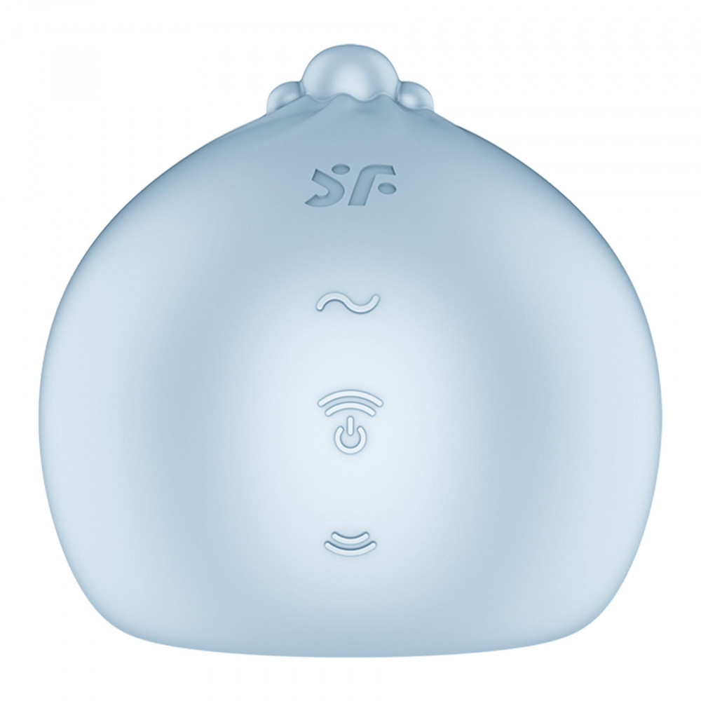 Вакуумный вибратор - Вакуумный клиторальный стимулятор Satisfyer Mochi Frost Blue 2
