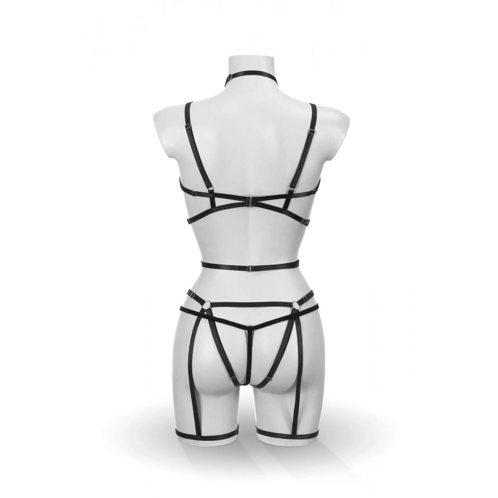  - Комплект Bijoux Pour Toi - Sidonie, портупея, гартери та трусики 2