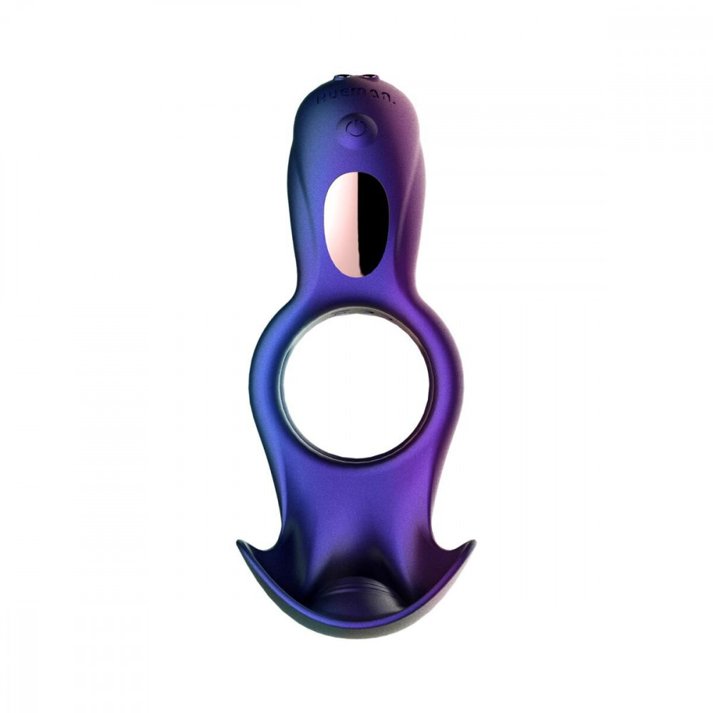 Ерекційні кільця з вібрацією - Ерекційне кільце 3в1 Hueman - Zenith, стимуляція яєчок, точки G та клітора, пульт ДК 1