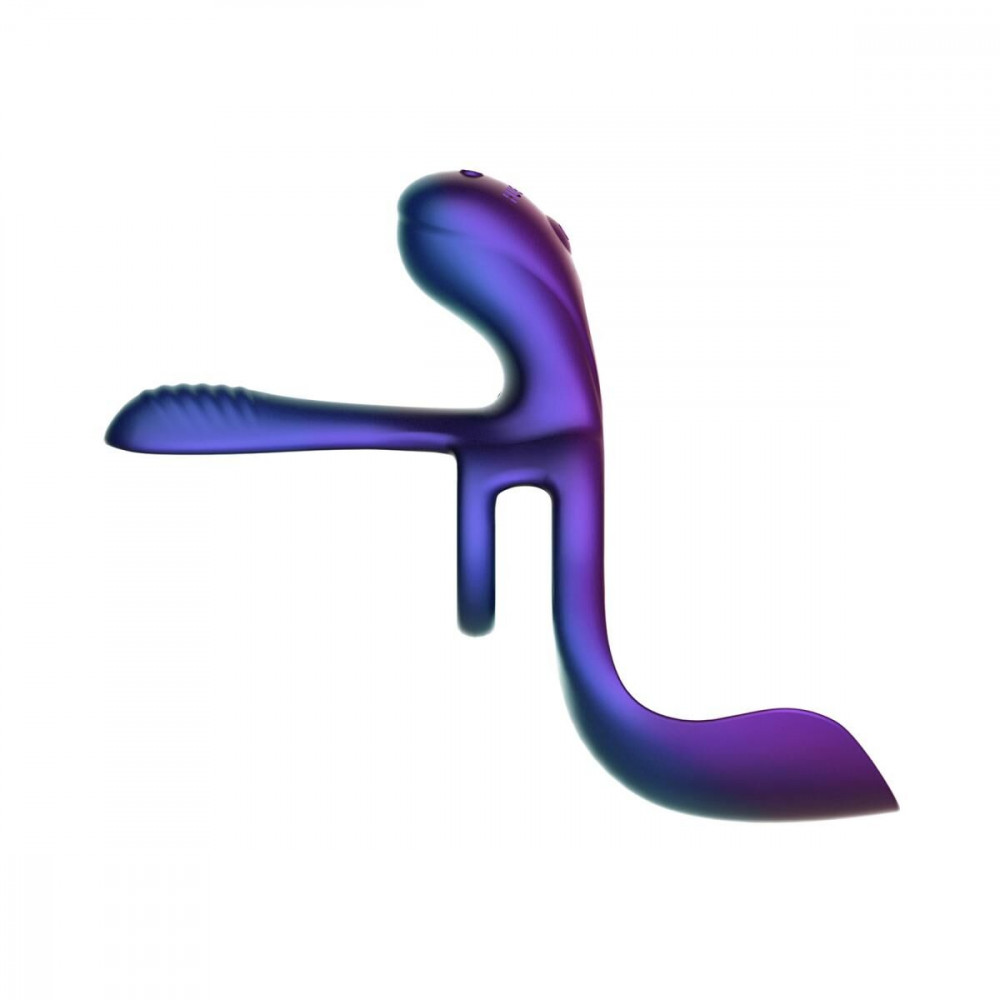 Ерекційні кільця з вібрацією - Ерекційне кільце 3в1 Hueman - Zenith, стимуляція яєчок, точки G та клітора, пульт ДК 2